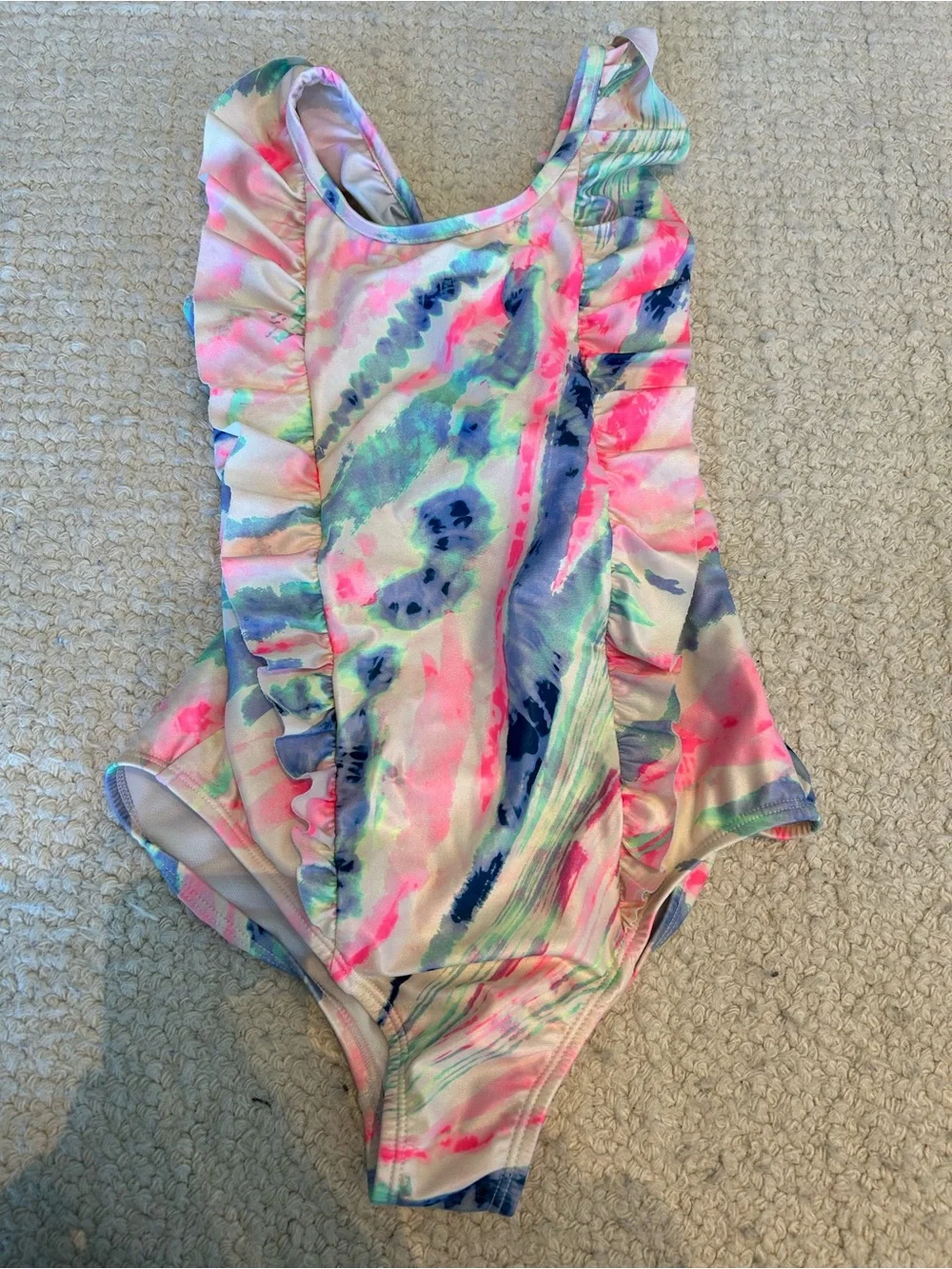 GAP Kids Light Pink Swim Top with Mint Accent